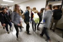 Cedarburg High School has several hallway choke points that become overcrowded between classes, like this area in the vicinity of a stairwell to the second floor. Additions to and renovations of some areas of the school are part of the Cedarburg District's $59.8 million referendum that will be on the Nov. 6 ballot.