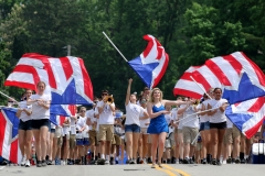 The Brookfield Central Marching Band performs along Watertown Plank Road during the 71st Elm Grove Memorial Day parade hosted by the Elm Grove Junior Guild and American Legion Post 449.